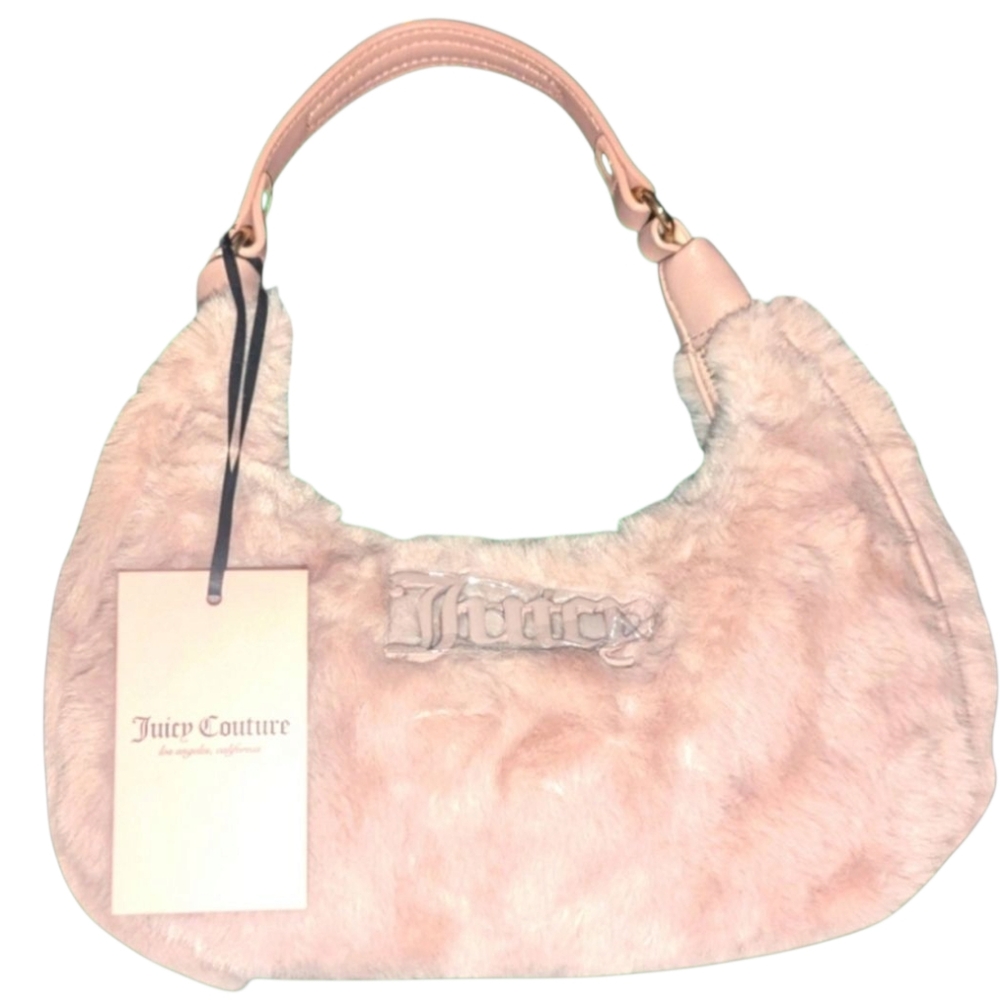 Juicy Couture Dusty Pink Semi Charmed Hobo Shoulder Bag